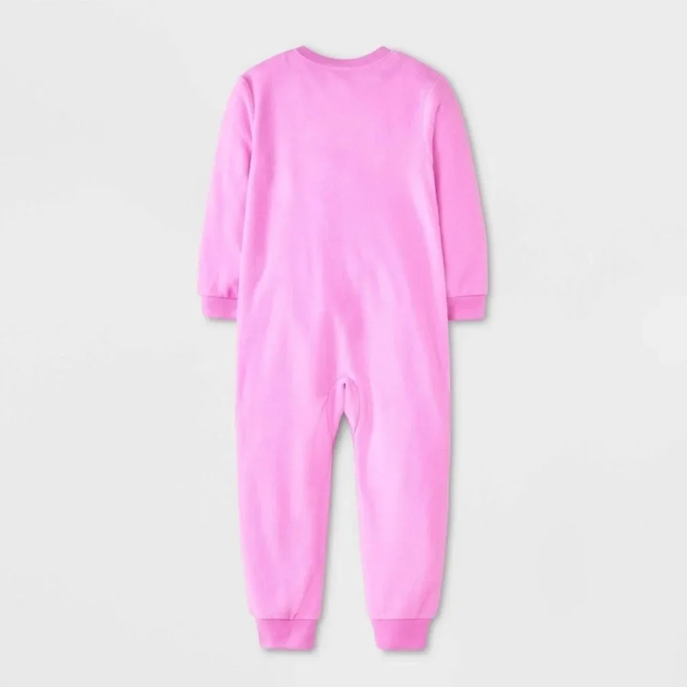 Nwt Toddler Girl's Care Bears Pink Blanket Sleeper Footed Pajama w Hat